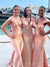 Mermaid Mismatched Soft Satin Floor-length Backless Bridesmaid Dress, CG029