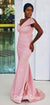 Gorgeous Mermaid Backless Soft Satin Floor-Length Bridesmaid Dress, CG036