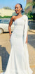 Gorgeous One-Shoulder Mermaid Soft Satin Bridesmaid Dress, CG048