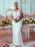Gorgeous Mermaid White Soft Satin Spaghetti Straps Long Bridesmaid Dress, CG079
