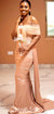 Fashion Mismatched Mermaid Soft Satin Bridesmaid Dress, CG087