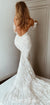 Gorgeous Mermaid Lace Long Sleeves Sweetheart Wedding Dress, CG123