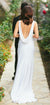 Simple Mermaid Sexy Backless Round Neckline Long Wedding Dress, CG131