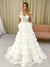 Elegant A-line Tulle Sleeveless Floor-length Simple Wedding Dress, CG132