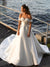 Stunning  Sweetheart A-line Satin Backless Long Wedding Dress, CG150