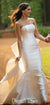 Elegant Mermaid Satin Straight Neckline Backless Wedding Dress, CG152
