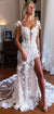 Charming Off Shoulder Lace Mermaid Backless Wedding Dress, CG161