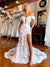 Charming Off Shoulder Lace Mermaid Backless Wedding Dress, CG161