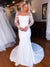 Gorgeous Long Sleeves Mermaid Elegant Floor-length Wedding Dress, CG179