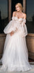 Gorgeous Sweetheart A-line Tulle Long Sleeves Wedding Dress, CG182