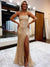 Gorgeous Mermaid Sequin Sexy Slit Backless Prom Dresses, CG220