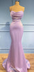 Spaghetti Straps Mermaid Backless Floor-length Prom Dresses, CG241