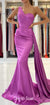Charming One Shoulder Backless Long Mermaid  Prom Dresses, CG263