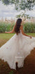Gorgeous Spaghetti Straps A-line Lace Long Prom Dresses, CG264