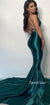 Sexy Mermaid V-neck Backless Long Prom Dresses, CG265