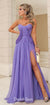 Charming A-line Sweetheart Sexy Slit Chiffon Prom Dresses, CG286