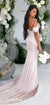 Gorgeous Off Shoulder Mermaid Soft Satin Long Bridesmaid Dress, CG399