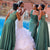 Newest Mismatched Soft Satin Backless Sequin Bridesmaid Dress, CG100