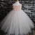 Pink Blush shabby chic rose tulle princess puffer Dress, Flower Girl Dress, FG0117