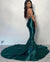 Sexy Mermaid V-neck Backless Long Prom Dresses, CG265