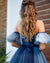 Elegant A-line Tulle Sweetheat Backless Off Shoulder Prom Dresses, CG289