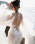 Stunning Mermaid Lace Long Sleeves Backless Wedding Dress, CG158