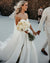 White A-line Satin Sweetheart Backless Slit Long Wedding Dress, CG186
