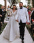 Gorgeous A-line Lace V-neck Long Sleeves Wedding Dress, CG209
